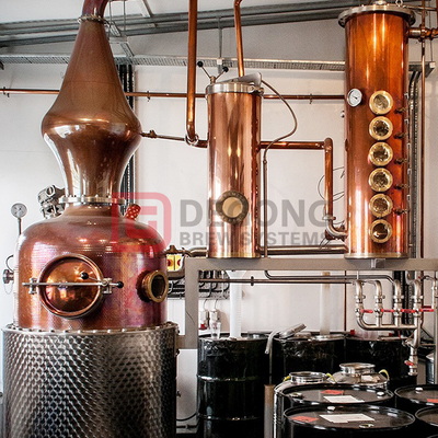 200L 300L 500L Micro Copper Distillery Джин Ром Алкогольный дистиллятор Поставка оборудования