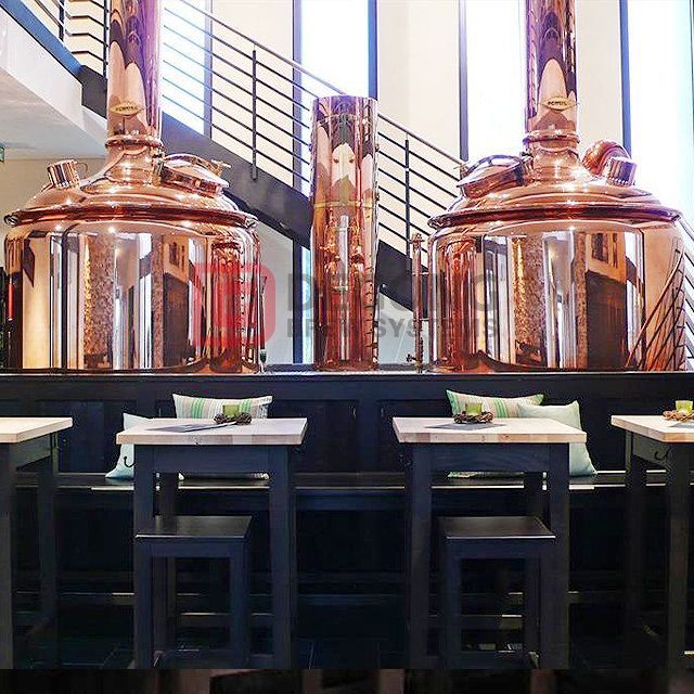 7BBL Red Copper Bar Ресторан Пивоварня Оборудование для изготовления вина